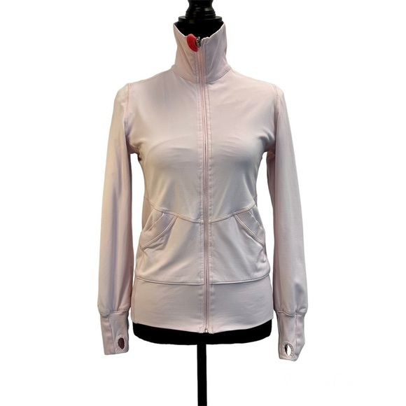 LULULEMON light pink coral pink reversible jacket Sz 4 - Picture 7 of 9